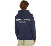 Tommy Jeans Men Hoodie Regular Entry Graphic, Blue (Twilight Navy), L