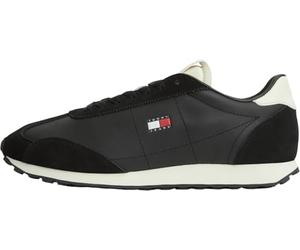 Tommy Jeans Men TJM Retro Runner Archive Mix Mat EM0EM01763 Low Top, Negro, 10.5