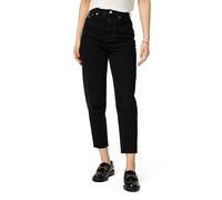 Tommy Jeans Mom Jean Uhr TPR Ai4185 Dw0dw21389 Vaqueros, Mezclilla (Negro Mezclilla), 34W / 34L para Mujer