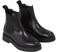 Tommy Jeans Mujer Botines de media caña Chelsea Flat Botas, Negro (Black), 36 EU