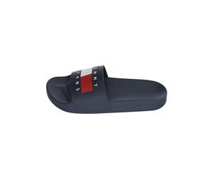 Tommy Jeans Mujer Chanclas Flag Pool Slide Zapatillas de Baño, Azul (Dark Night Navy), 37