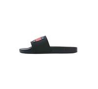 Tommy Jeans Mujer Chanclas Flag Pool Slide Zapatillas de baño, Negro (Black), 41