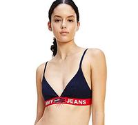 Tommy Jeans Mujer Sujetador bralette tejido elástico, Azul (Desert Sky), S