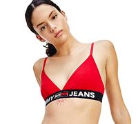 Tommy Jeans Mujer Sujetador bralette tejido elástico, Rojo (Primary Red), XS