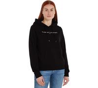 Tommy Jeans Mujeres TJW REG LINEAR HOODIE DW0DW17324, Black (Black), S