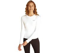 Tommy Jeans Mujeres TJW SLIM ESSENTIAL LOGO 2 LS EXT DW0DW18793, White (White), XS