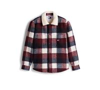 TOMMY JEANS Overshirt rojo oscuro | M
