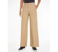 Tommy Jeans Pantalón de mujer Claire de tiro alto y wide leg. Camel 28 / 30