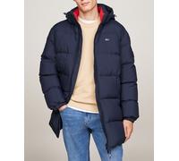 Tommy Jeans Cazadora Acolchada Hombre Essential Down Parka con Capucha, Azul (Dark Night Navy), M