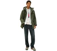 Tommy Jeans Parka Hombre City Ready con Capucha, Verde (Pewter Green), XL