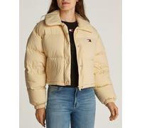 Tommy Jeans Plumífero de mujer acolchado cropped fit. Amarillo M