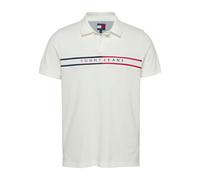 Polo slim fit con franjas de colores Hombre Talla XL. Color Blanco
