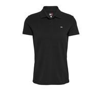 Tommy Jeans Polo de Manga Corta Mujer Slim Essential elástico, Negro (Black), M