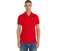 Tommy Jeans Polo de manga corta Hombre Slim Fit, Rot (Rojo), L