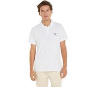 Tommy Jeans Polo de manga corta Hombre Tjm Slim Corp Polo Corte normal, Weiß (Blanco), S