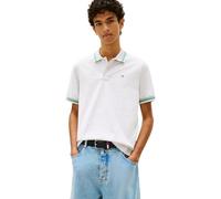 Tommy Jeans Polo Hombre Tipped Regular Fit, Gris (Ice Grey Heather), L