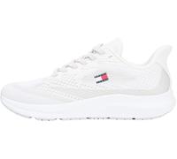 Tommy Jeans Runner Knit EM0EM01713 Low Top para Hombre, Color Blanco (Crudo), 10 UK