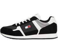 Tommy Jeans Runner Sneaker Hombre Casual Low Top, Negro (Black), 42