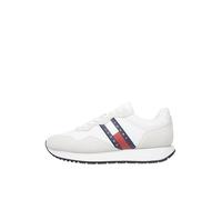 Zapatillas tipo béisbol Tommy Hilfiger de algodón orgánico blancas - Talla: 45