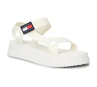 Tommy Jeans Sandalias de Verano para Mujer, Blanco (Ecru), 40