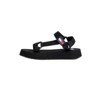 Tommy Jeans Sandalias de Verano para Mujer, Negro (Black), 36