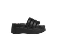 Tommy Jeans Sandalias Mujer Wedge Sandal con plataforma, Schwarz (Negro), 39