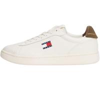 Tommy Jeans Sneaker con Suela Cupsole Hombre Archive '98 de Piel, Multicolor (Ivory/Homestead), 40