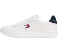 Tommy Jeans Sneaker con Suela Cupsole Hombre Archive '98 de Piel, Multicolor (RWB), 40
