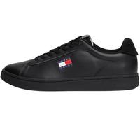 Tommy Jeans Sneaker con Suela Cupsole Hombre Archive '98 de Piel, Negro (Black), 40