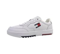 Tommy Jeans Sneaker con suela cupsole Hombre Retro Essential Calzado, Blanco (White), 45