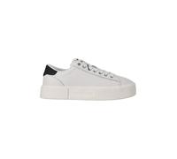 Tommy Jeans Sneaker Flatform Mujer de piel, Blanco (Ecru / Black), 39