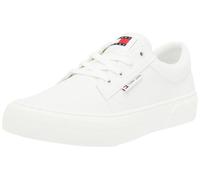 Tommy Jeans Sneaker vulcanizadas Hombre Skater Derby calzado, Blanco (Ecru), 46
