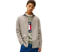 Tommy Jeans Sobrecamisa Hombre Oxford Check con Botones, Multicolor (Pewter Green Check), M