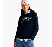 Tommy Jeans Sudadera 'ESS' navy / blanco, Talla L