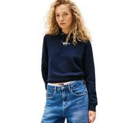 Tommy Jeans Sudadera con Capucha para Mujer, Azul (Dark Night Navy), L