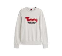 Tommy Jeans Sudadera gris moteado / rojo / negro XXXL gris moteado / rojo / negro