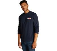 Tommy Jeans Sudadera Hombre Entry Graphic con Cuello Redondo, Azul (Dark Night Navy), XS