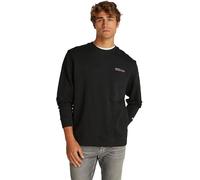 Tommy Jeans Sudadera Hombre Entry Graphic con Cuello Redondo, Negro (Black), XL