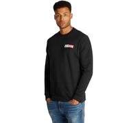 Tommy Jeans Sudadera Hombre Entry Graphic con Cuello Redondo, Negro (Black), XXL