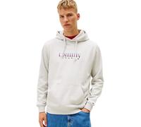 Tommy Jeans Sudadera Hombre Entry Play con Bolsillo Canguro, Gris (Ice Grey Heather), XS