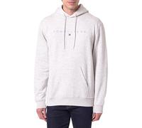 Tommy Jeans Sudadera Hombre Linear Logo con Capucha, Gris (Lt Grey Htr Multi), S