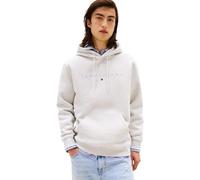Tommy Jeans Sudadera Hombre Linear Logo con Capucha, Gris (Lt Grey Htr Multi), XXL