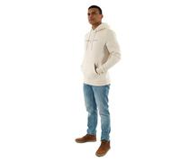 Tommy Jeans Sudadera Hombre Linear Logo con Capucha, Gris (Oat Marl Htr), XXL
