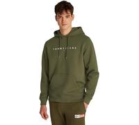 Tommy Jeans Sudadera Hombre Linear Logo con Capucha, Verde (Fatigue Green), XS