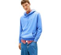 Tommy Jeans Sudadera Hombre Regular Fit Flag Fleece Hoodie con Capucha, Azul (Light Horizon Blue), XXL