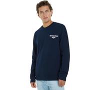 Tommy Jeans Sudadera Hombre sin capucha, Blau (Azul), S