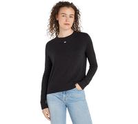 Tommy Jeans Sudadera Mujer Crew Neck sin Capucha, Negro (Black Melange), XXS