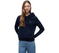 Tommy Jeans Sudadera Mujer Flag Regular Fit, Azul (Dark Night Navy), XXS