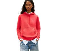 Tommy Jeans Sudadera Mujer Flag Regular Fit, Rojo (Red Alert), S
