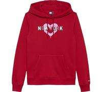 Tommy Jeans Sudadera Mujer TJ X NYC con Capucha, Rojo (Red Hot), L